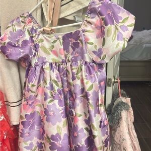 Floral Purple and Pink Dress